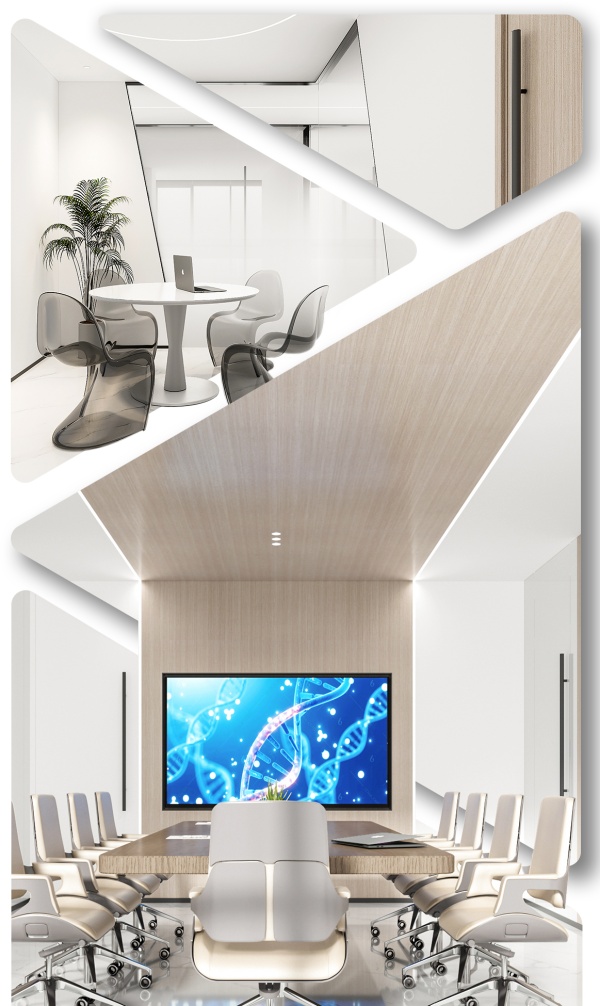 青藍(lán)集創(chuàng)醫(yī)療設(shè)備展廳設(shè)計