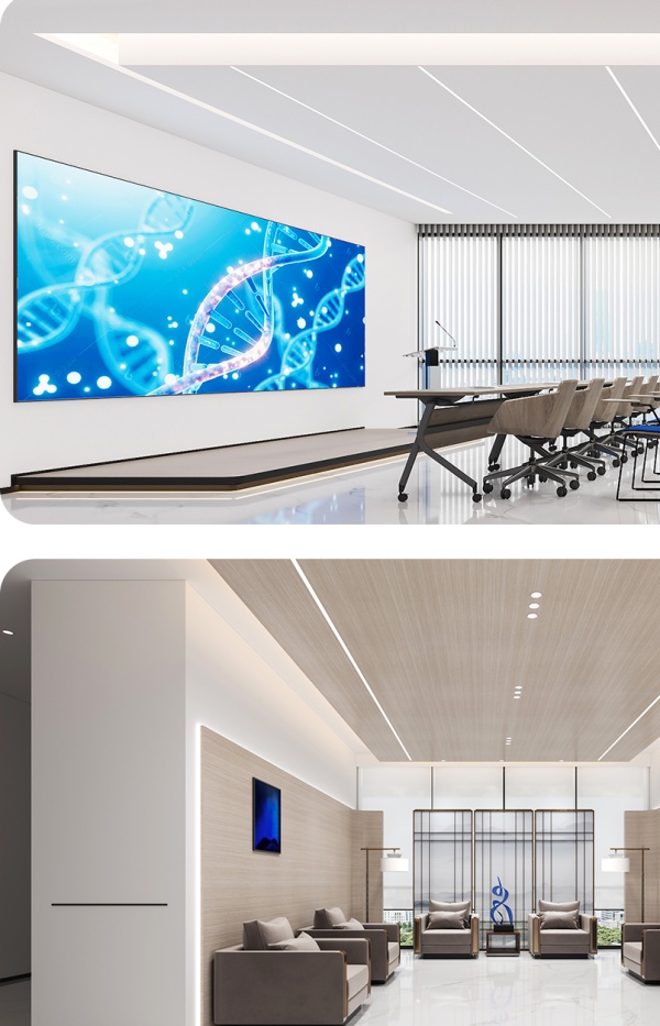 青藍(lán)集創(chuàng)醫(yī)療設(shè)備展廳設(shè)計